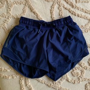 Navy Lululemon Hottie Hot Long Shorts